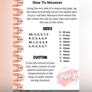 Nail Size chart